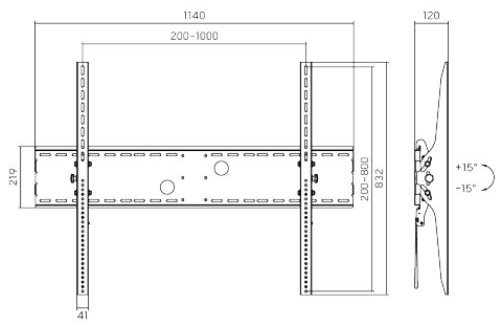 Кронштейн Eco Estelar LP37-810T