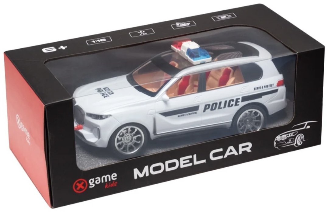 Машинка на радиоуправлении X Game kids 80700PW, белая