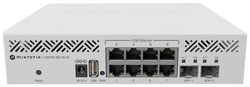 Коммутатор MikroTik CRS310-8G+2S+IN