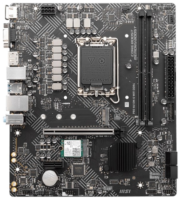 Материнская плата MSI PRO H610M-G WiFi DDR4
