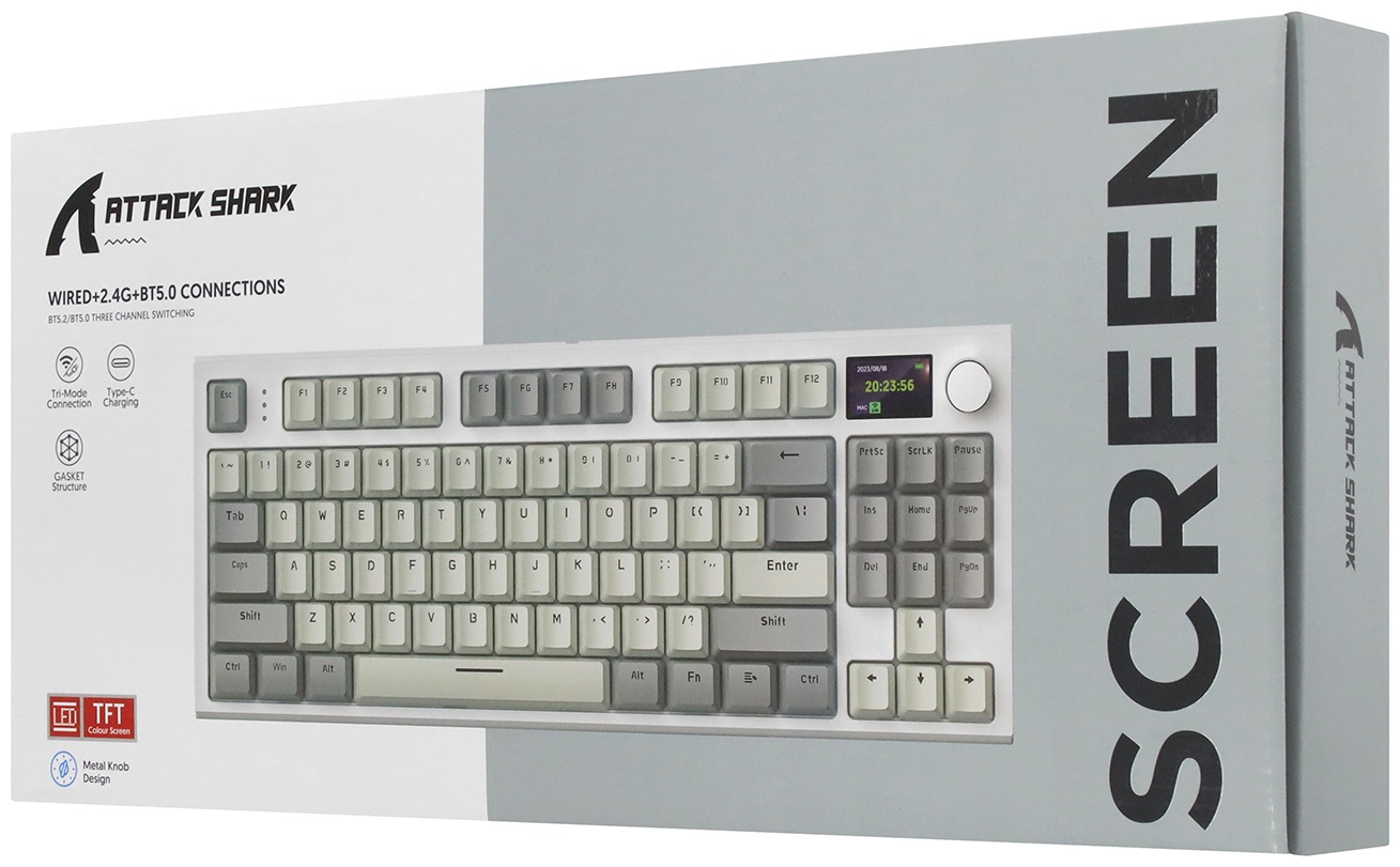 Клавиатура Attack Shark K86 синий