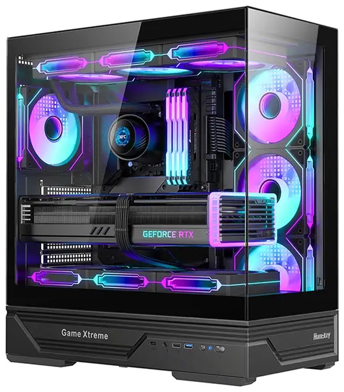 Корпус HuntKey GX760A Fortune черный