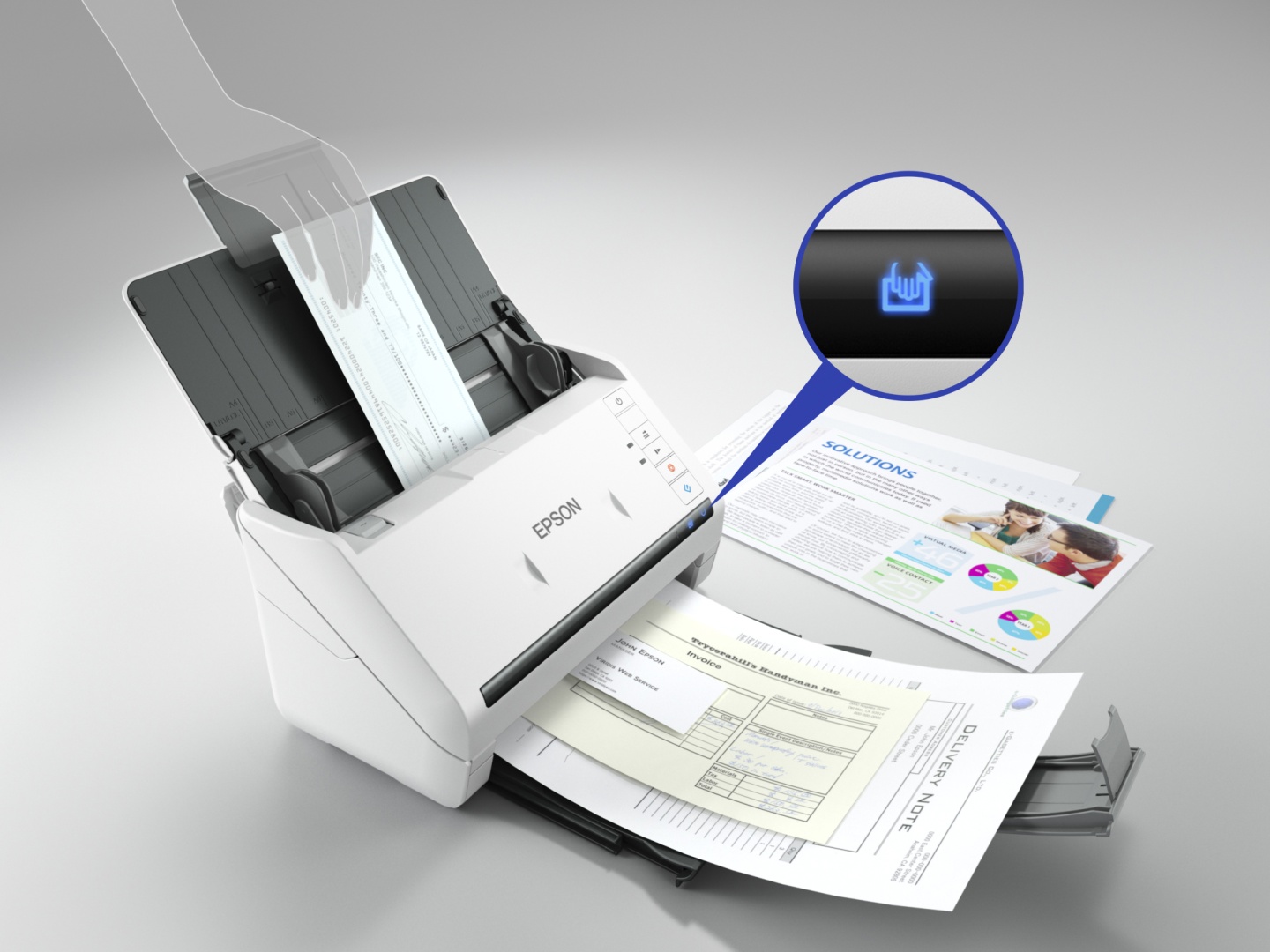 Сканер Epson WorkForce DS-770II B11B262401 белый
