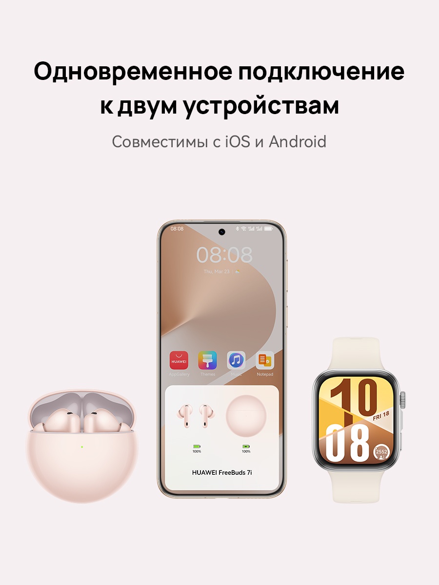 Наушники Huawei FreeBuds 7i черный