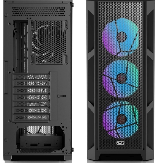 Корпус RAIJINTEK Arcadia III MS4, 4xRGB Fan черный