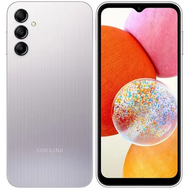 Смартфон Samsung Galaxy A14 6/128GB (SM-A145FZSWSKZ), серебристый