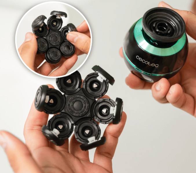 Электробритва Cecotec PrecisionCare Skull Shaver/4443 роторная