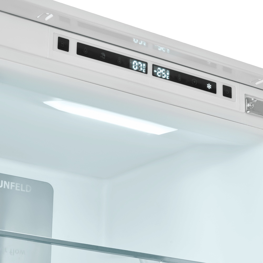 Холодильник MAUNFELD MBF177NFWHGR Inverter белый