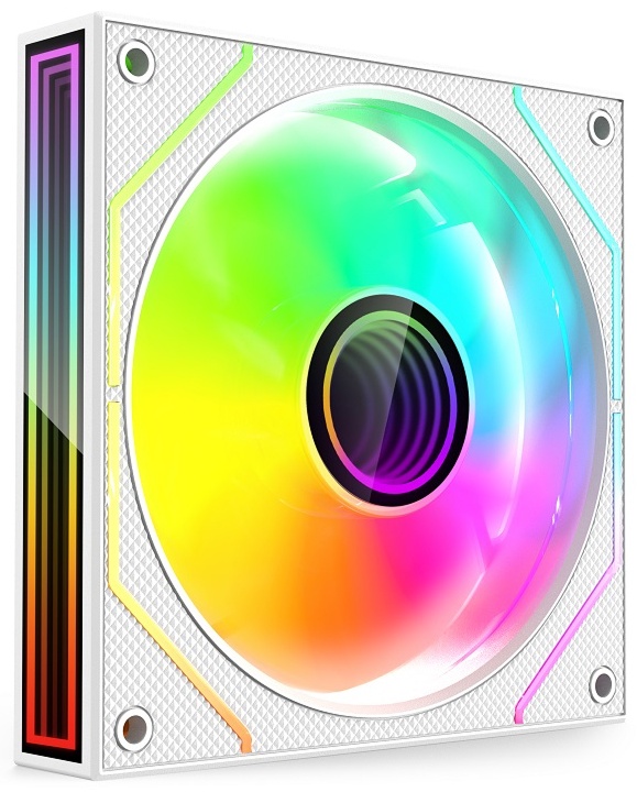 Вентилятор Wintek 1236-W-12 ARGB, 12 см, 3 pin ARGB + 4 pin PWM, White белый