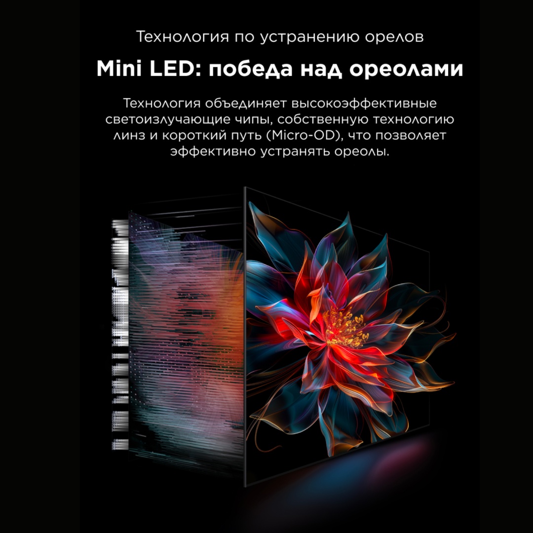 Телевизор TCL 65C8K 165 см черный