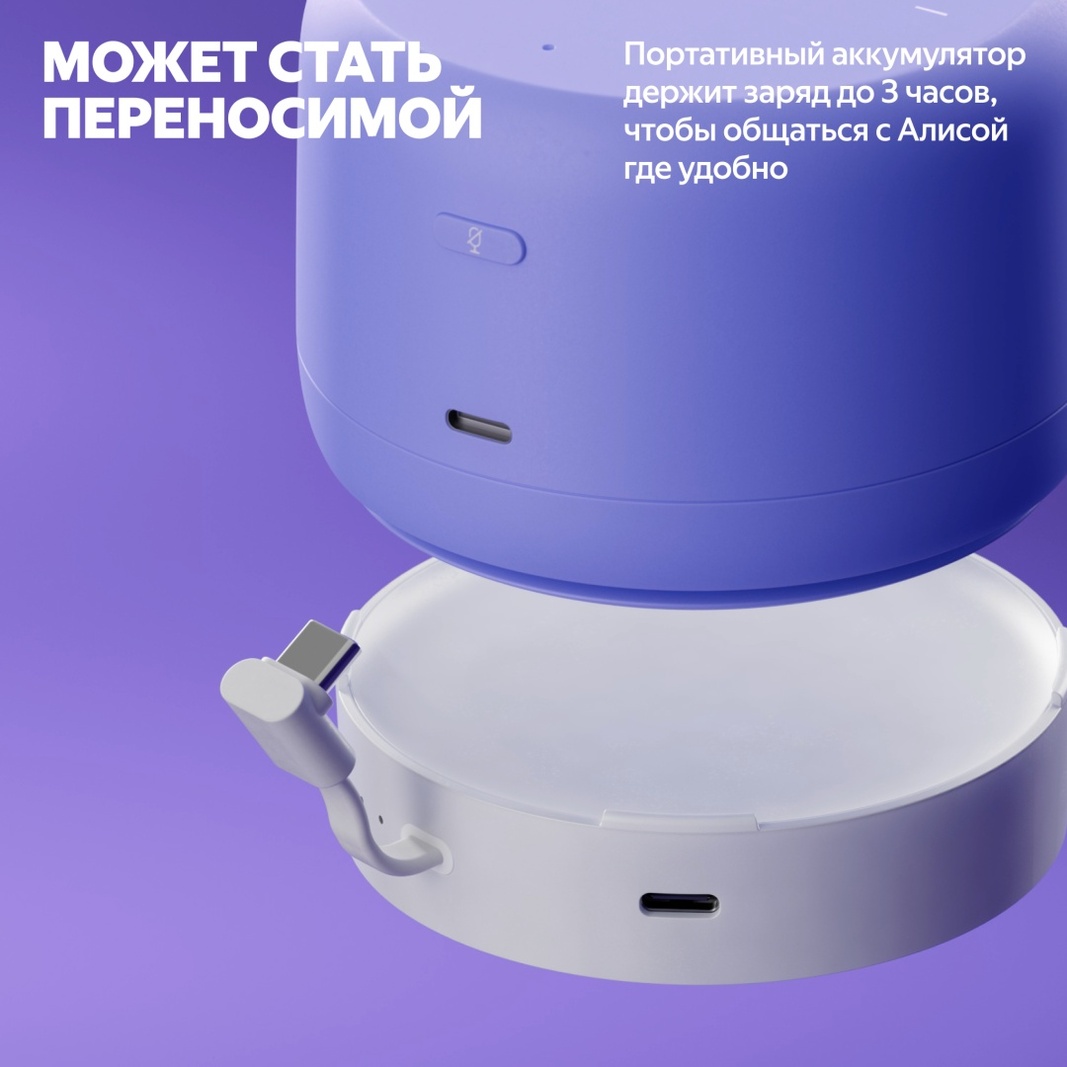Умная колонка Яндекс Станция Лайт 2 серая (YNDX-00026GRY)