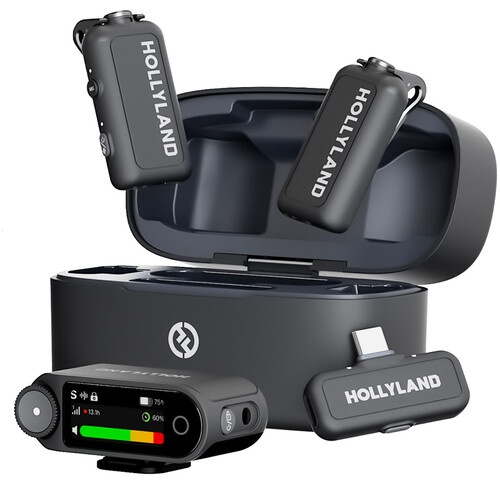 Микрофон Hollyland LARK MAX 2 Combo черный