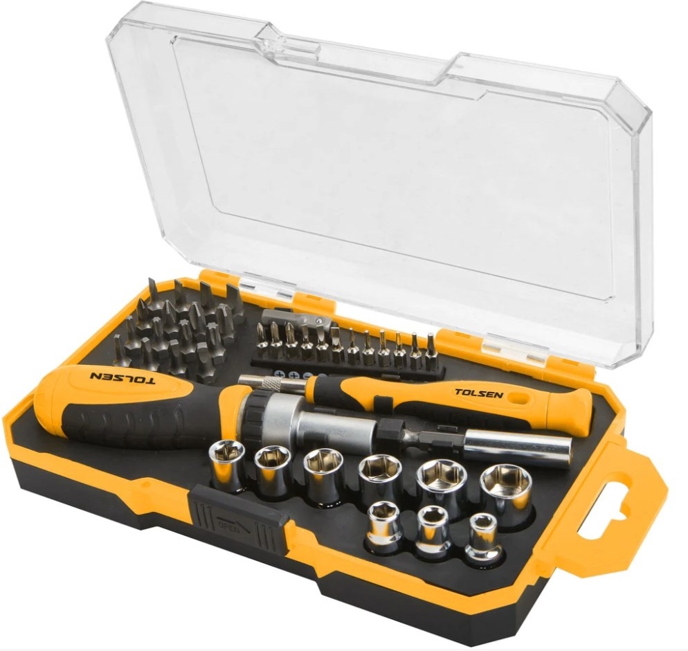 Набор бит и головок Tolsen 20041, 42 в 1