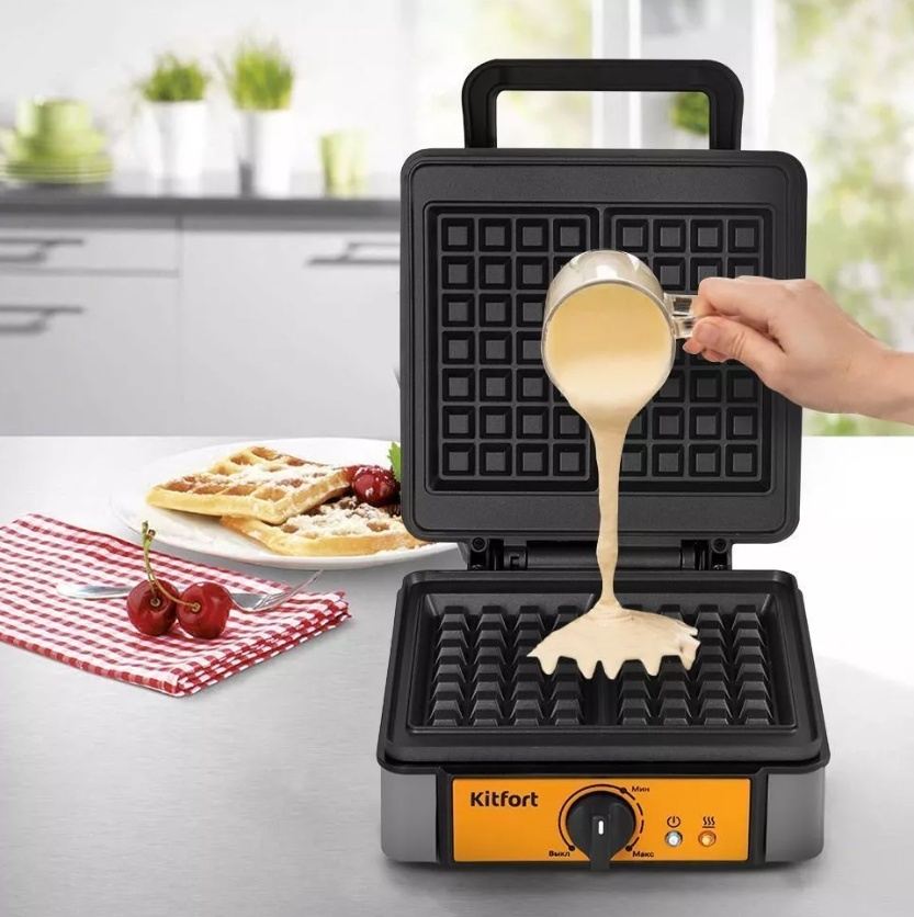 Вафельница Kitfort КТ-1694 серый