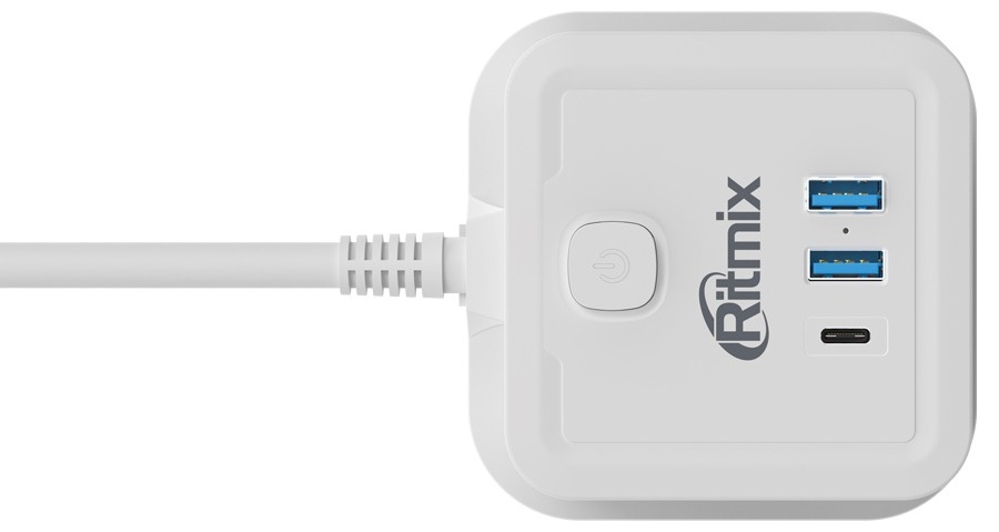 Сетевой фильтр Ritmix RM-242C 2 м, белый