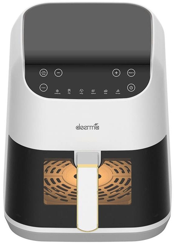 Аэрофритюрница Deerma DEM-KZ130W черно-белая