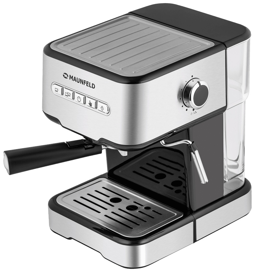 Кофемашина MAUNFELD MF-724S черный, серебристый