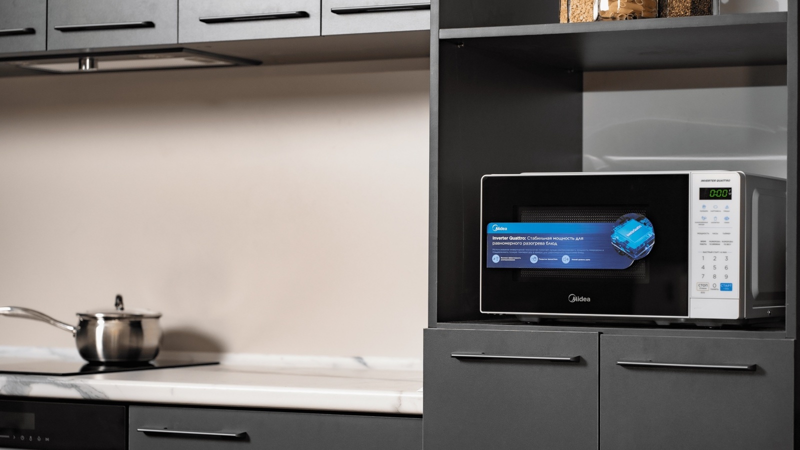 Микроволновая печь Midea EM7P012MZ(W) белая