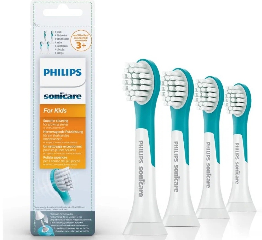 Philips звуковая Sonicare For Kids HX6034/33 3+ 4 шт