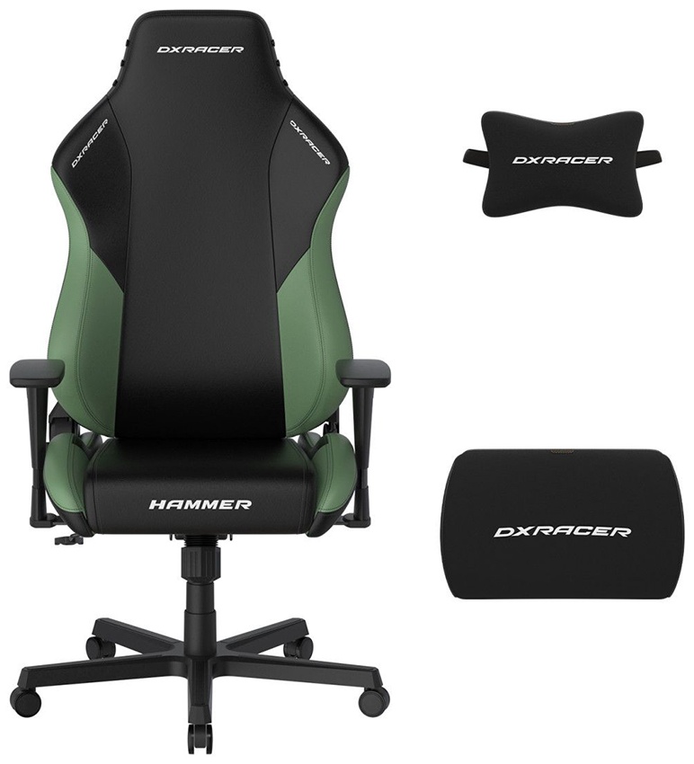 Игровое кресло DXRacer GC/LHE23LTA/NM, черный, зеленый