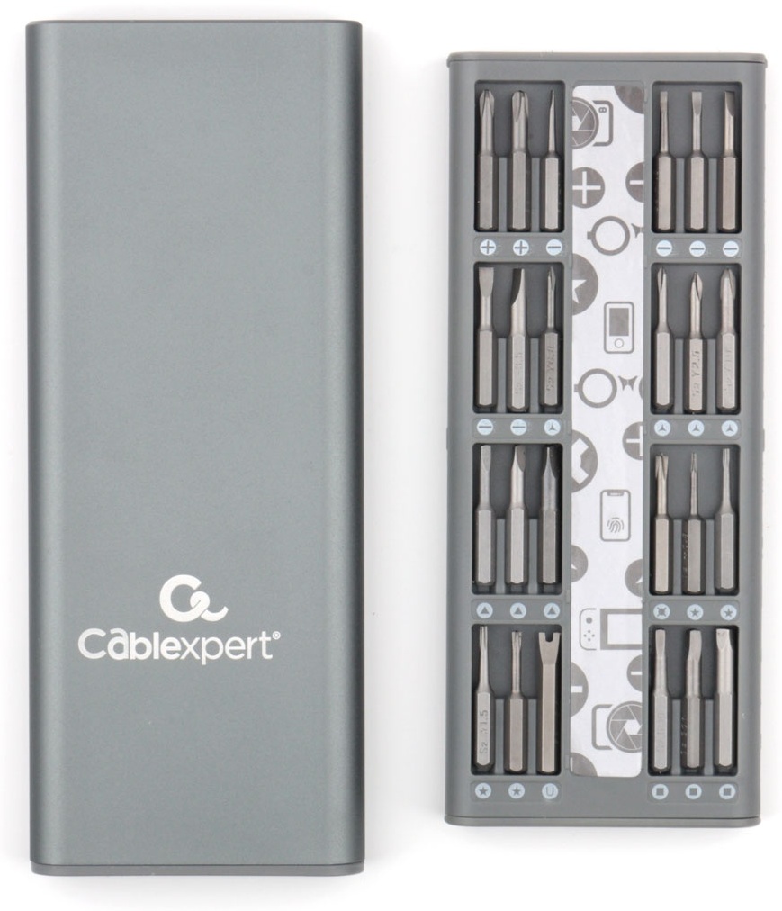 Отвертка с насадками Cablexpert TK-SD-08R, 49 шт.
