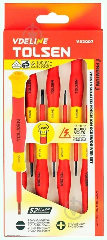 Набор отверток Tolsen V32007, 7 шт