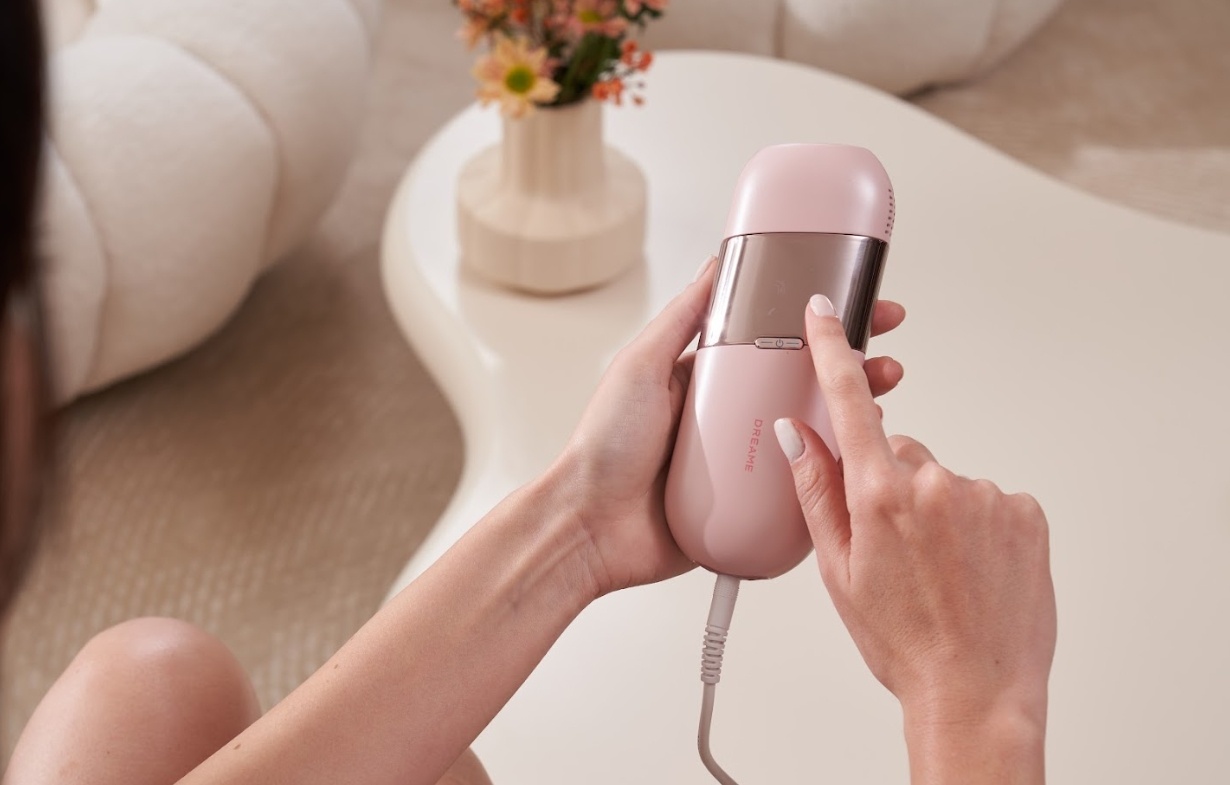 DREAME фотоэпилятор IPL Home Use Hair Removal Device Pink D-1186 от сети