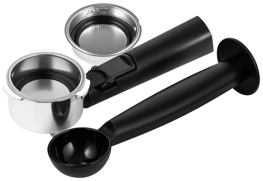 Кофемашина MAUNFELD MF-724S черный, серебристый