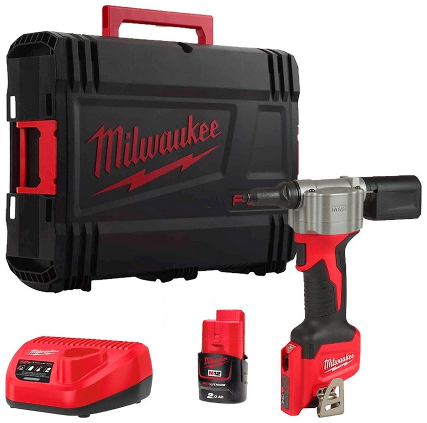 Пистолет для заклепок Milwaukee M12 BPRT-201X 4.8 мм