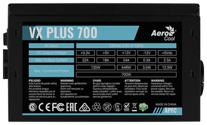 AeroCool VX PLUS 700