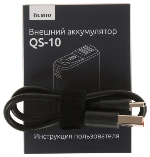OLMIO QS-10 10000 мАч зеленый