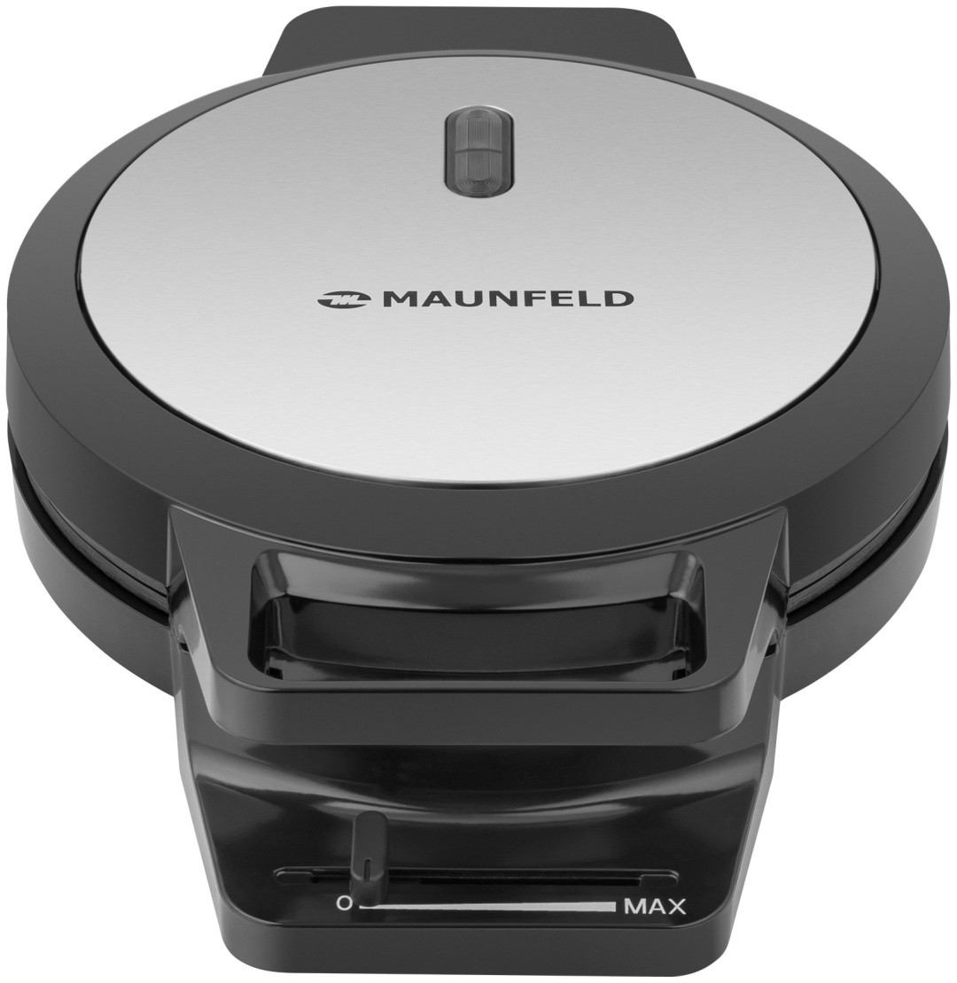 Вафельница MAUNFELD MF-1433BK серебристый