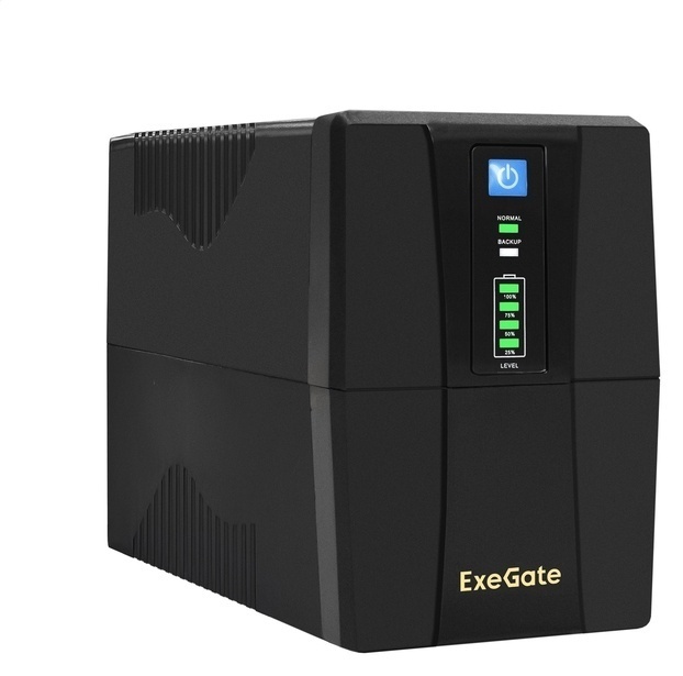 Источник бесперебойного питания ExeGate BNB-600.LED.AVR.4C13