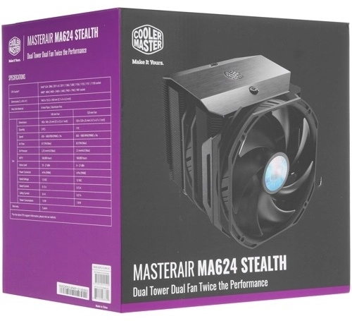 Cooler Master MasterAir MA624 Stealth MAM-D6PS-314PK-R1