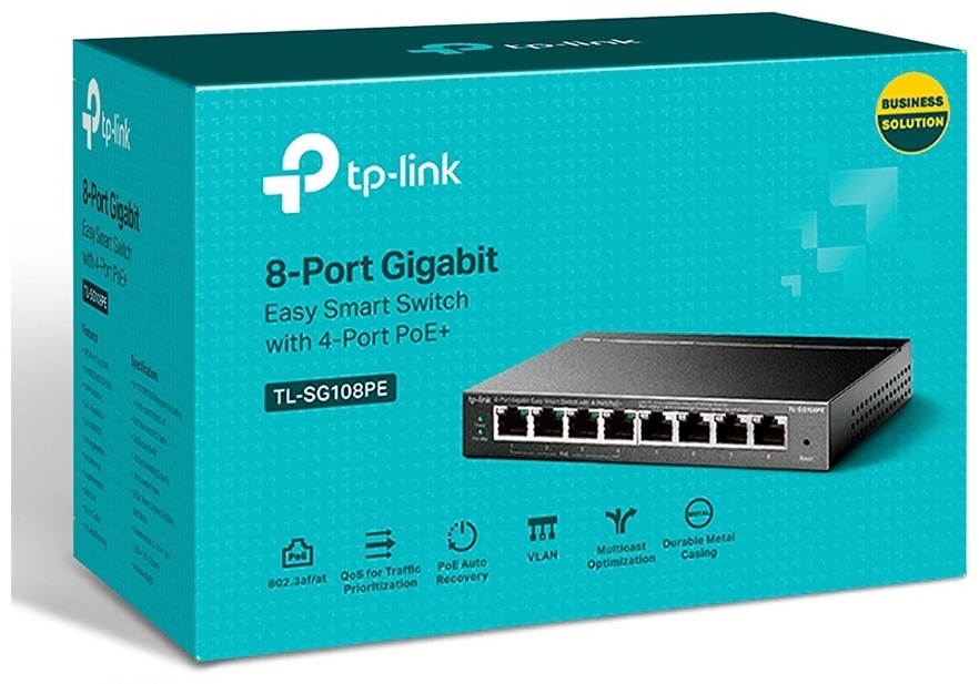 TP-LINK TL-SG108PE черный