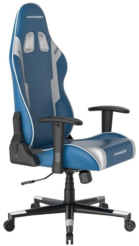 Игровое кресло DXRacer Prince GC/LPF132LTC/BW, белый, голубой