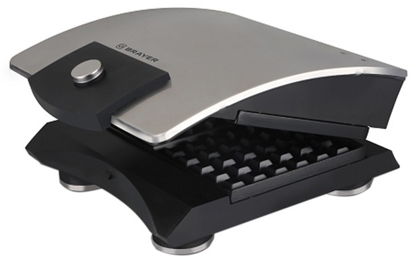 Вафельница BRAYER BR2300 серебристый