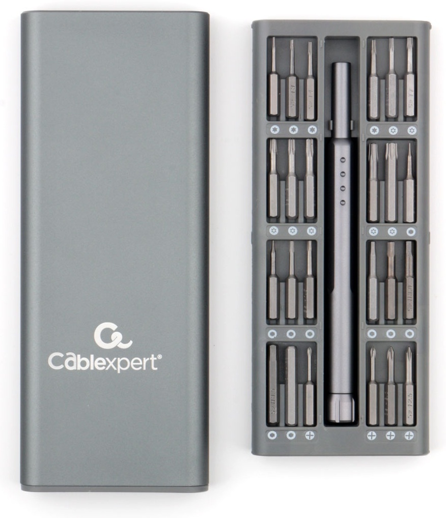 Отвертка с насадками Cablexpert TK-SD-08R, 49 шт.