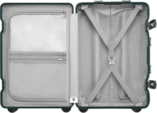 Чемодан NinetyGo NinetyGo All-round Guard Luggage 24 61 л, Space Silver, серый поликарбонат, алюминий 61 л серебристый