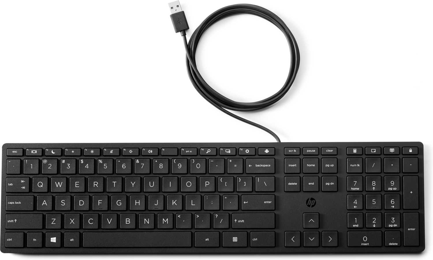 HP Wired Desktop 320K черный