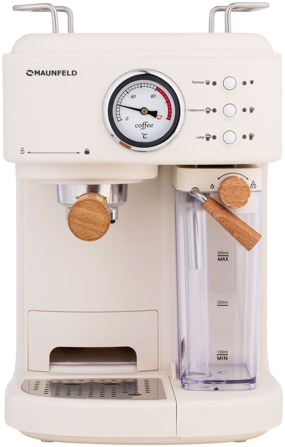 Кофеварка MAUNFELD MF-737BG PRO белый
