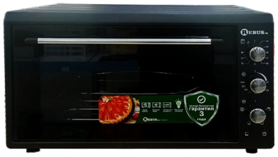 Электропечь Rebus PRO-3695 INOX черная