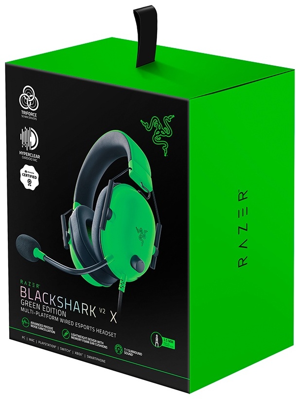 Razer Blackshark V2 X зеленый