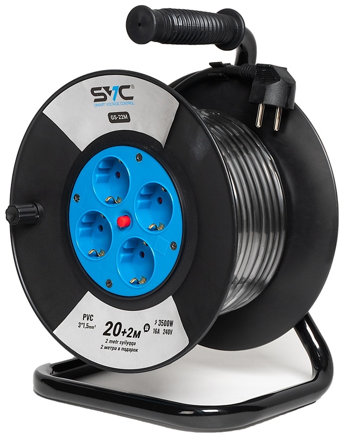 Удлинитель на катушке SVC GS-22M 22 м