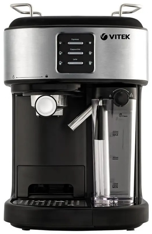 Кофемашина Vitek VT-8489 черный, стальной