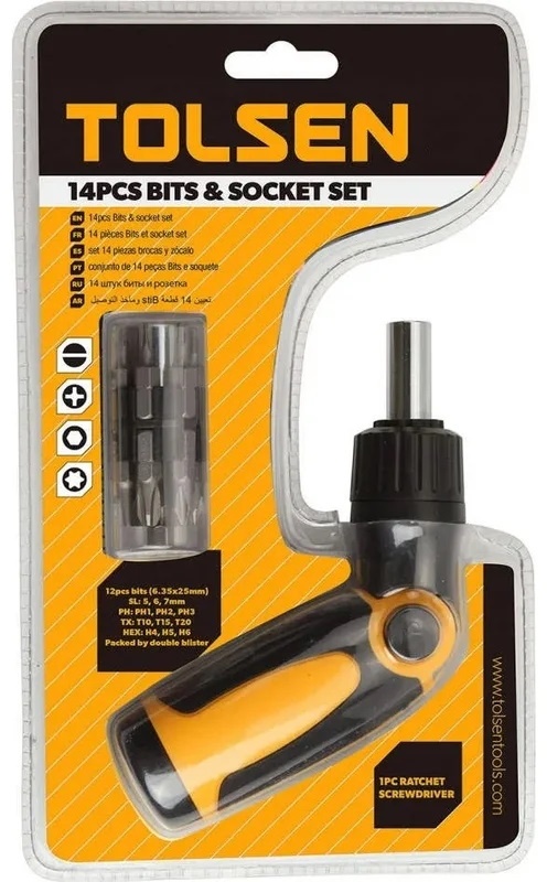 Отвертка с насадками Tolsen 20040, PH1х25 мм