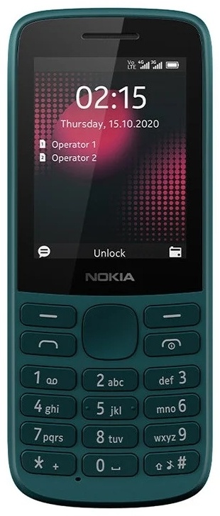 Nokia 215 4G Dual Sim бирюзовый