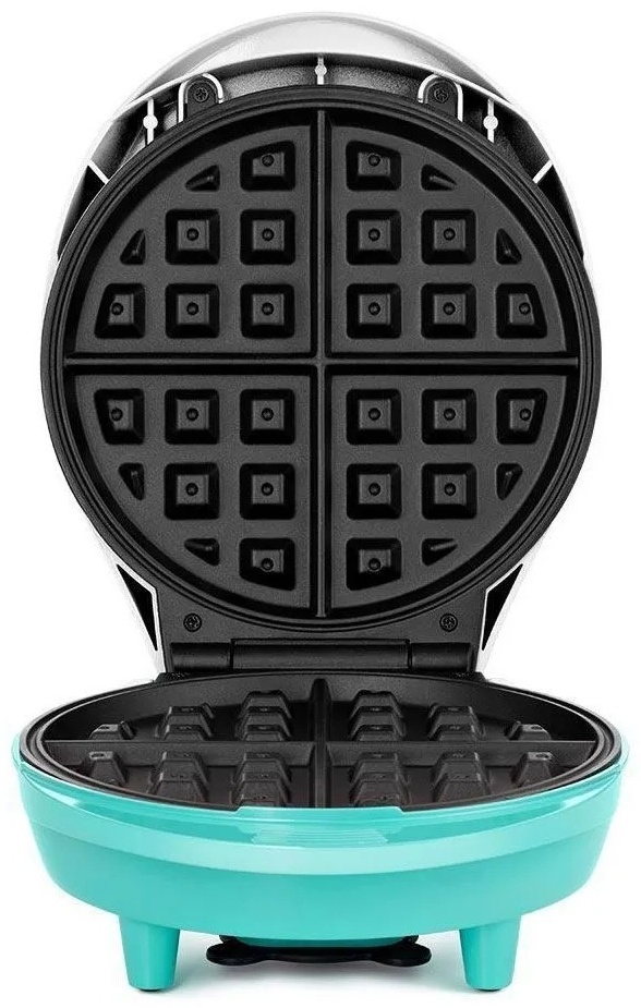 Вафельница Kitfort KT-1667 белый, бирюзовый