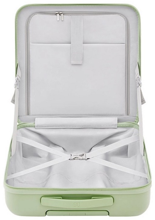Чемодан NinetyGo Lightweight Pudding Luggage 218535 поликарбонат, полиэстер 35 зеленый