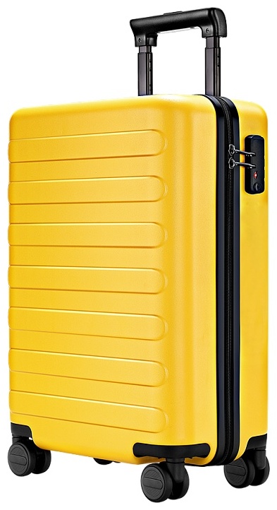 Чемодан NinetyGo Rhine Luggage -24 поликарбонат, полиэстер 65 желтый